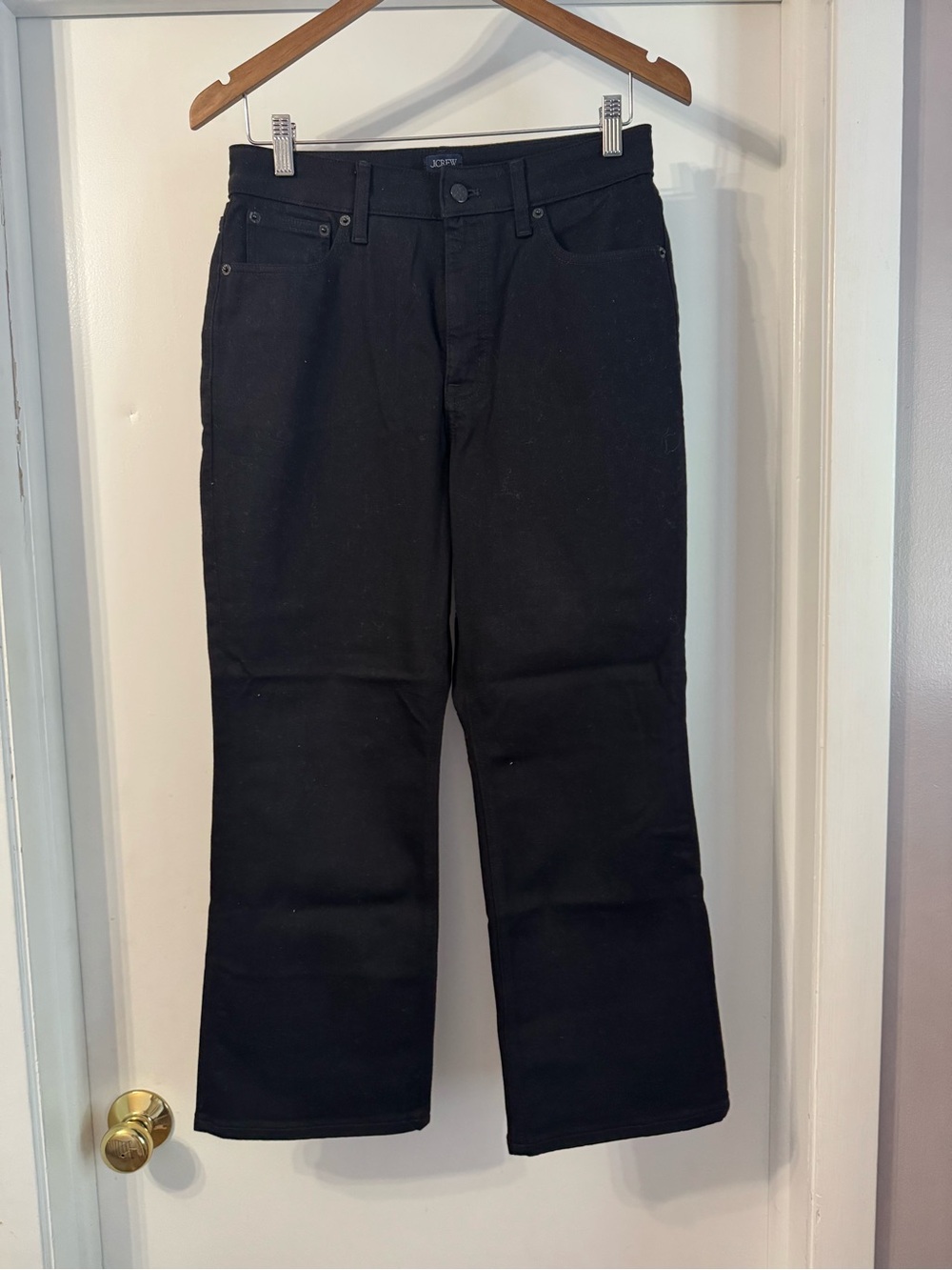 J Crew Factory Curvy Midrise Flare Crop Jean